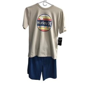 *NWT* Hurley Boy's 2-piece T-Shirt and Shorts Set -  Size LARGE